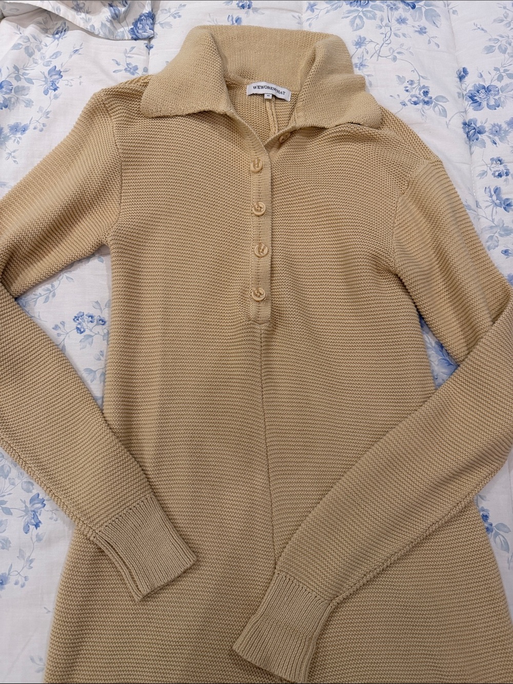 WeWoreWhat Ribbed Sweater Romper - Picture 4 of 5
